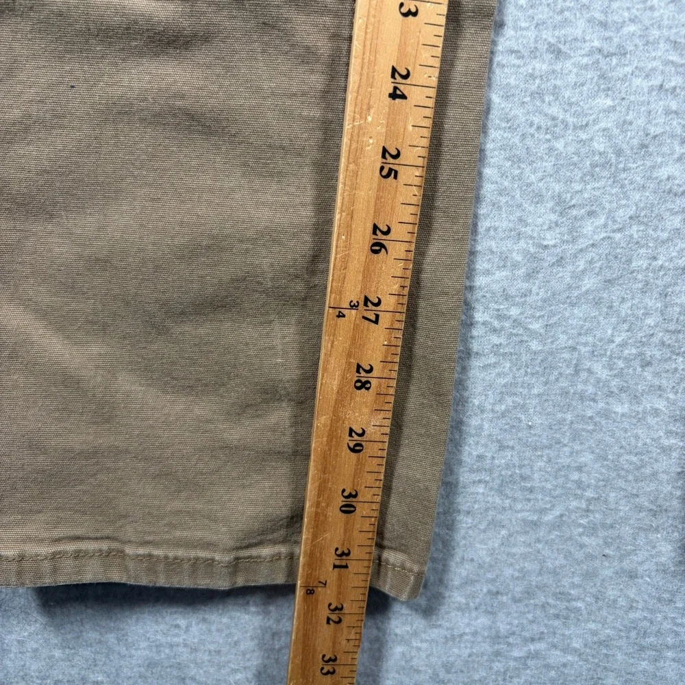 Ariat Rebar M7 Slim Straight Leg Pants Mens 30x34 Brown Canvas Work Trousers